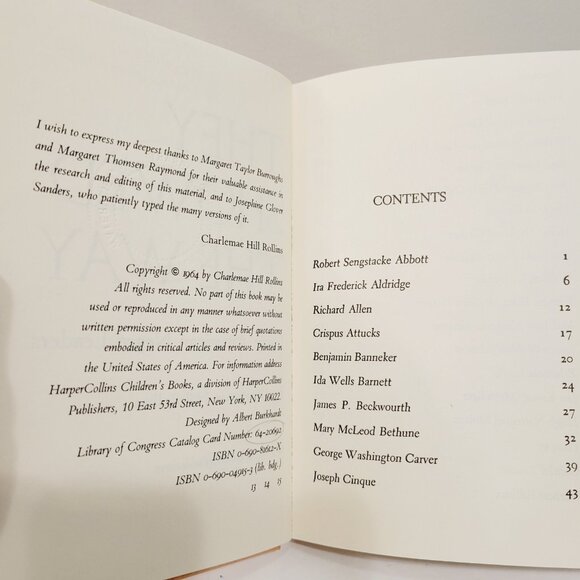 Vtg 1964 Showed the Way Forty American Negro Leaders Charlemae Rollins HC Book - Picture 2 of 5